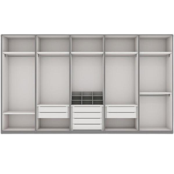 2M Solid Wood Storage Cabinet Wall Mounted Display Units For Living Room