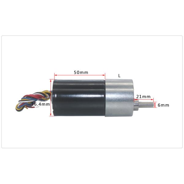 37mm Brushless DC Gear Motor 12V 24V