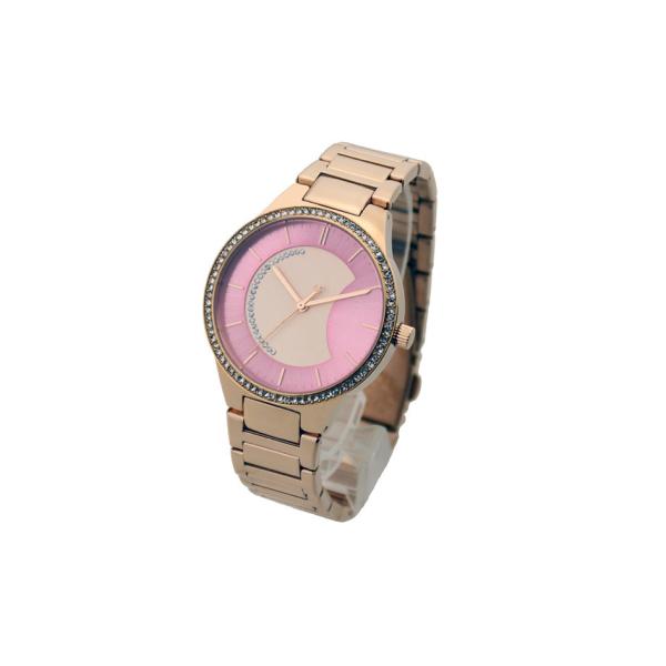 Ladies Quartz Analog Waterproof Wrist Watch Waterproof Rose Gold Color