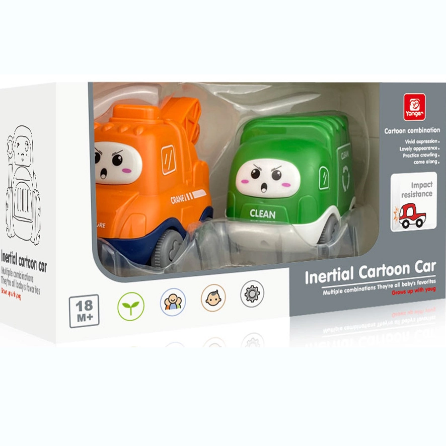 Wholesale Children′s Toys 2-6 Years Old Plastic Garbage Classification Car Toys Cartoon Engineering Car Toys