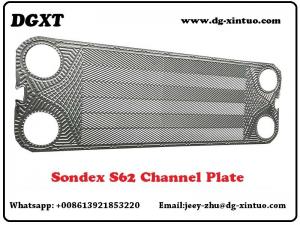Cheap S62/S63 Heat Exchanger Heating and Cooling Plate transition Stainless Steel/TI plate of Sondex Plate Heat Exchanger wholesale