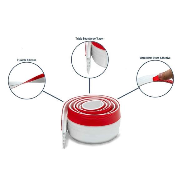 Under Door Sweep Weather Stripping Soundproof Sliding Door Bottom Sweep Stopper Seal Strip