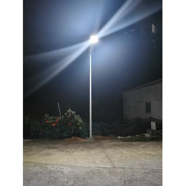Photocell Solar Powered Street Lamp Posts Outside Storage Areas Perimeter Lighting