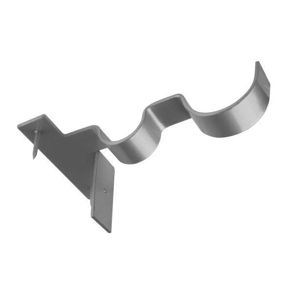 Double Curtain Rod Holders Brackets for Window Bedroom Home Decoration Party Occasion