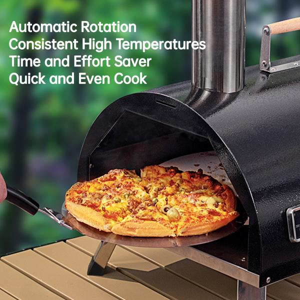 Semicircular Pizza Oven 12" Pizza Stone Wood Pellet Fired Outdoor Pizza Oven