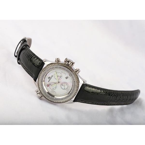 Quartz Diamond Multifunction Wrist Watch For Women Sports Black