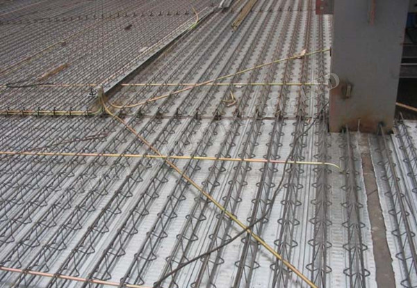 Hot-dip galvanized steel bar truss floor deck for steel structure building