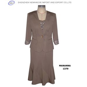 Cheap Light brown ladies designer skirt suits wholesale