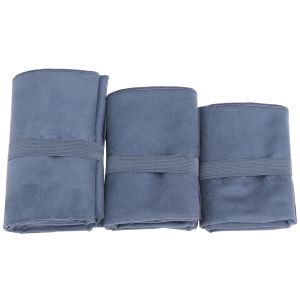 Cheap Blue Fast Dry Embroidered Microfiber Gym Towel With Bag wholesale
