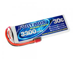 China FULLYMAX LiPo Battery Pack 30C 3300mAh 3S 11.1V with T Plug for RC cars Truck boat aircraft helicopters on sale
