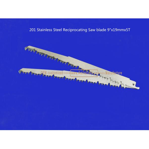 201 Stainless Steel Reciprocating Saw blade 9"x19mmx5T Cutting Wood,Bamboo,Plastic,Frozen Meat,Bones