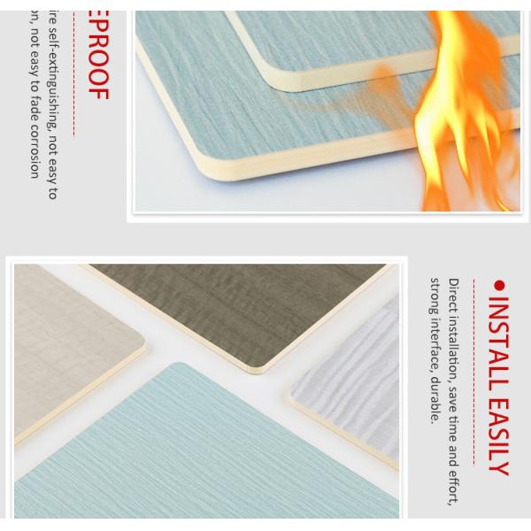 OEM Vintage Decorative Wood Grain Bamboo Charcoal Wood Veneer Wall Panel