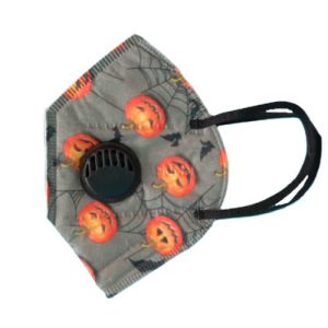 Cheap Disposable Protective KN95 Foldable Face Mask Halloween Pattern Anti Leakage 0.5g wholesale