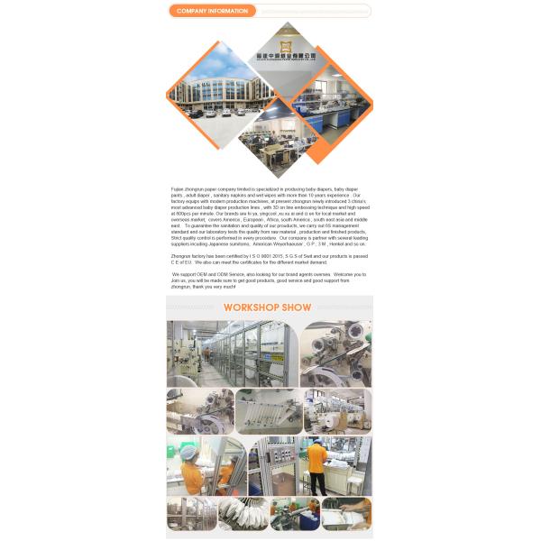 Custom Ecological Baby Disposable Diaper Pants OEM Service Accepted