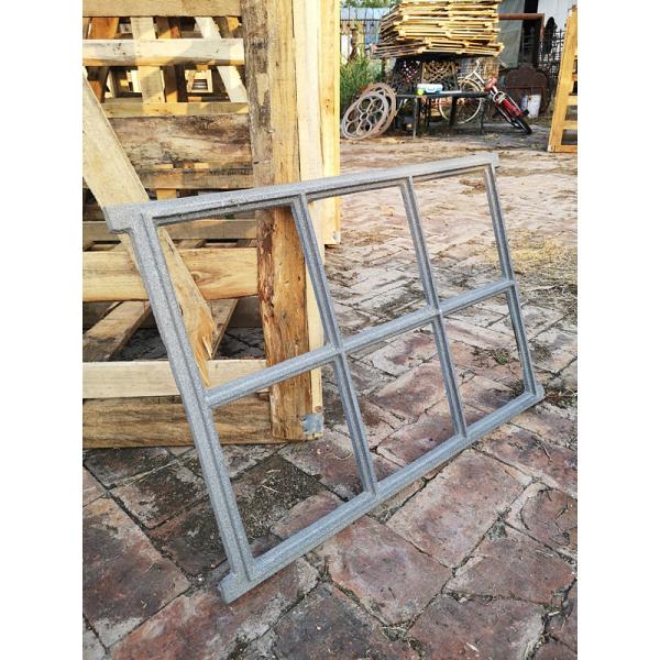 European Style Fixed Cast Iron Windows Frame H49xW71.5CM Reclaimed Metal Window Frame