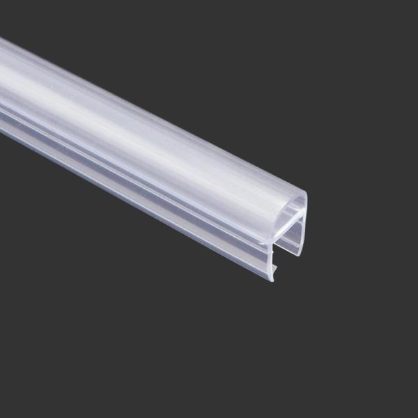 Waterproof Shower Door Seal Strip D Shaped Anti Collision Transparent PVC Material