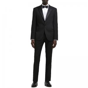 Cheap Custom Mens Tuxedo Suit Fashion Slim Fit Black For Special Occasion Formal Wear 2PCS wholesale
