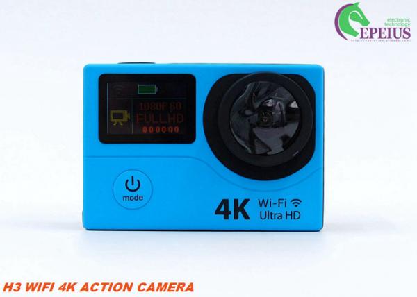 Quality Dual Screen Wifi Cam Full Hd 1080p , 32GB Wireless Action Camera With Longest Battery Life  for sale