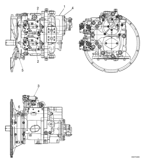 SK480 SK480-8 SK480LC Kobelco Excavator Hydraulic Pump K5V200DPH Piston Pump LS10V00016F1
