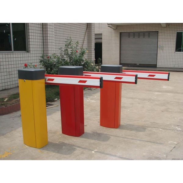 Remote Control Boom Barrier Gate With IC / ID Card Reader Folding Road Barrier Gate