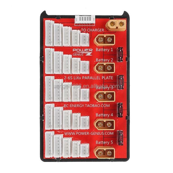 Lightweight RC Toy Accessories XT60 / XT90 / XT30 Lipo Battery Parallel Charging Board