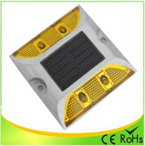 China Aluminum double side 4 led road marker with high quality led solar cat eyes road stud on sale