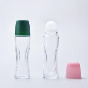 China 65ml Essential Oil Roller Bottles Glass Material For Skincare on sale