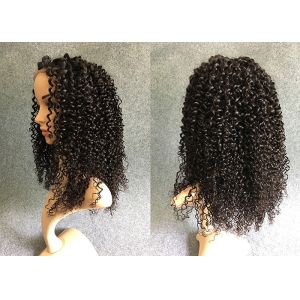 Full And Thick Lace Front Human Hair Wigs / Brazilian Virgin Hair Extension
