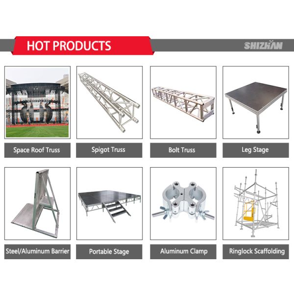 Decoration Alloy Roof Truss Portable Stage Truss Celebration Wedding