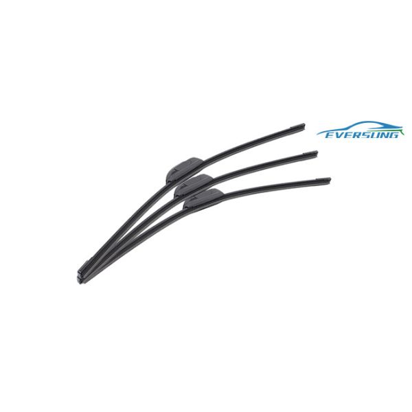 2 Pcs Car Windscreen Wiper Blades Universal U Type Rubber Hybrid Auto Boneless Wiper Blade
