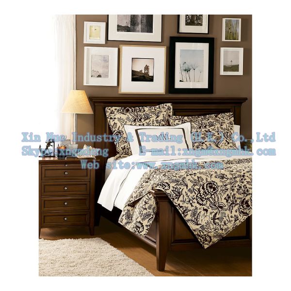 Wooden bedroom furniture, wooden bedside cabinet, wooden chest of drawers