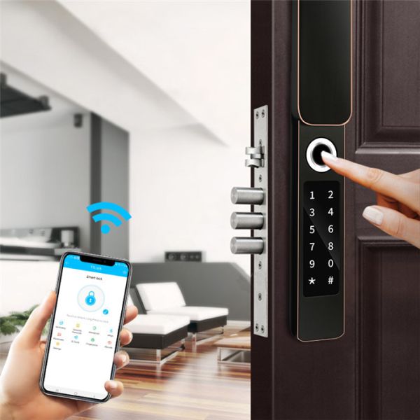 Waterproof Digital Smart Fingerprint Outdoor French Door Security Locks