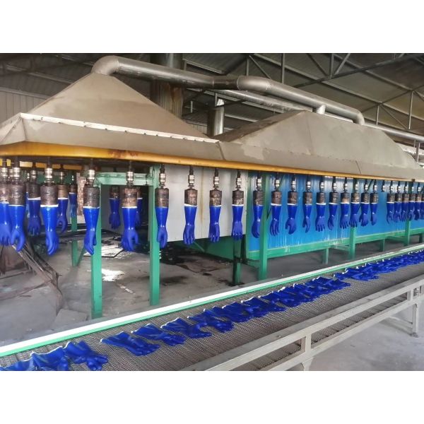 EN374 Sandy Finish Double Dipped Pvc Knit Wrist Gloves Fully Coated