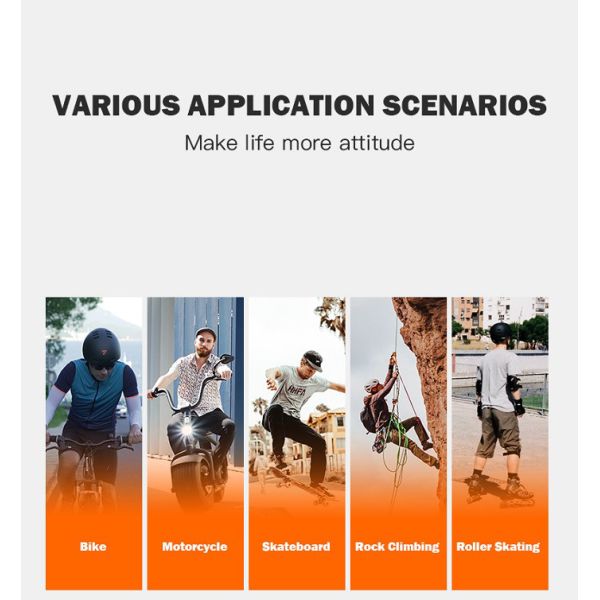 1080P Video Recorder Front Camera Helmet For Motorcycle Mountain Bike Bicycle Scooter