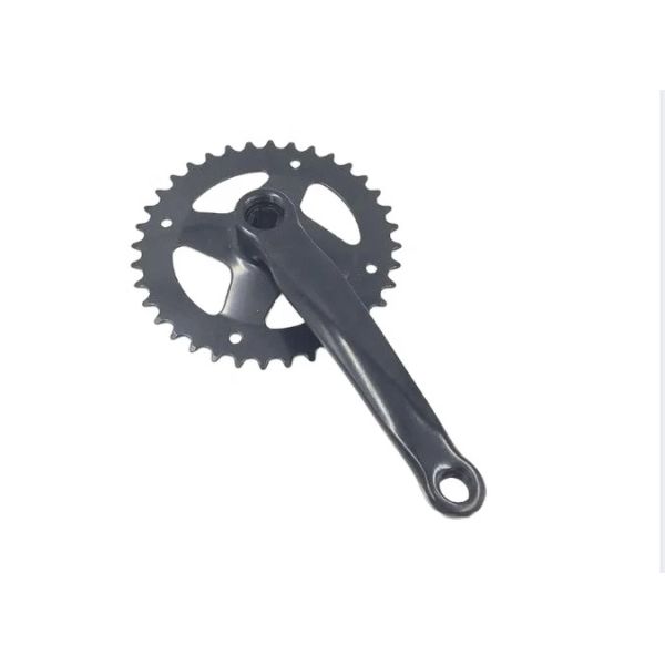Hot sale Black color bicycle chainwheel and crank 38T 170MM. City Bike Lady Bike sprocket.