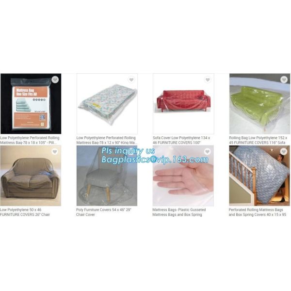 Jumbo Dustproof Plastic Mattress Cover, Durable Queen Size Plastic Mattress Cover for Storage, Anti-allergen waterproof