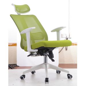 China Adjustable Back  Fabric Executive Office Chairs , Green Ergonomic Task Chair on sale