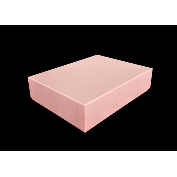 Elegant Pink Lid And Base Boxes , Customized Size Cardboard Gift Boxes For Album