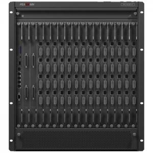 Full HD Video Matrix Powerful Video Wall Function For Hybrid Video Input / 18-Slot Modular Chassis