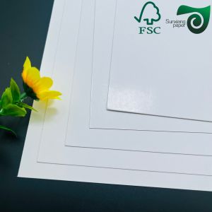 Cheap FSC 310gsm 330gsm Gloss Black Core C2S Coated Paper For Playing Cardstock Poker Cards wholesale