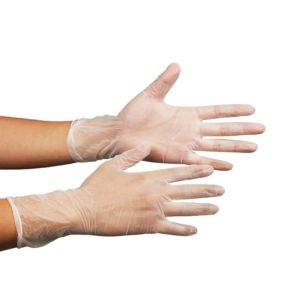 Powder Free Disposable Vinyl / PVC Cleanroom Gloves In Bulk