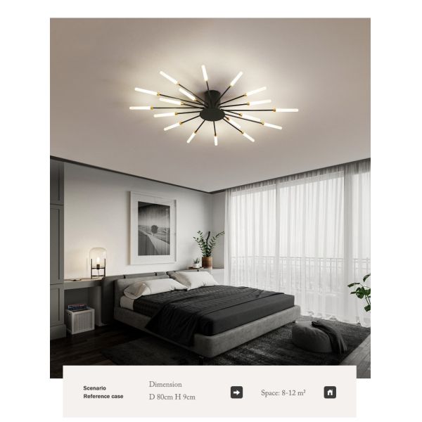 Fireworks LED Chandelier For Living Room Bedroom Home Modern Ceiling Lamp Lighting