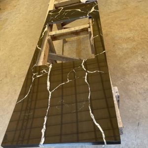 3D Drawing Modern Solid Wood Kitchen Furniture Cabinet