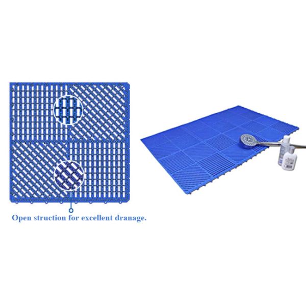 Bath Non Slip Safety Floor Mat Interlocking PVC Floor Mats 30CM