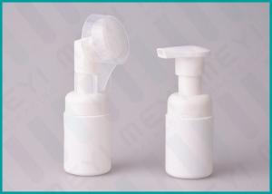 Cheap 30 ML Round White Foam Soap Pump Bottle With Brush Head For Shaving Liquid wholesale