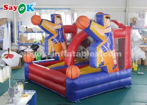 China Inflatable Basketball Game PVC Tarpaulin Basketball Hoop Shoot Inflatable Game For Playing Center on sale