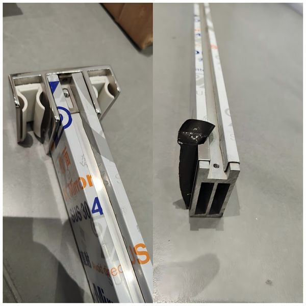 Waterproof Glass Sliding Door Fittings Scratch Resistant Shower Door Runners