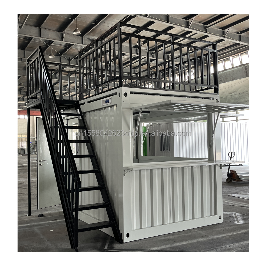Australian Standards Mobile Store Customized 10 Foot 20 Foot Mobile Container Pop-Up Coffee Bar with Aluminum Alloy Windows