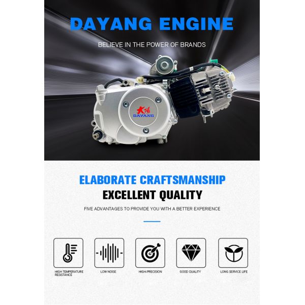CDI Ignition Method DAYANG 125cc Motorcycle Engine Single Cylinder 4 Stroke Air Electric