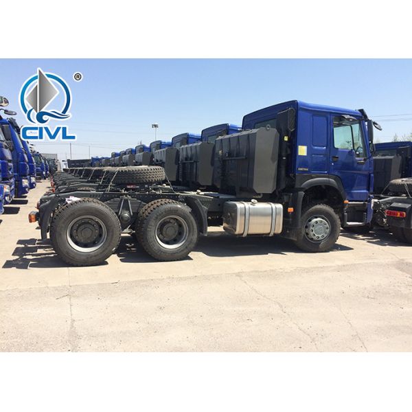 Blue EuroII 6x4 Prime Mover Truck Tractor Truck Tractor HeadQ345 SINOTRUK HOWO Tractor Truck